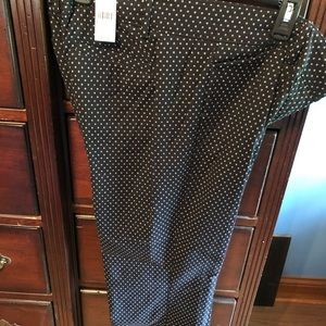 Black n white polka dot slacks